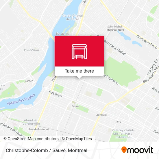 Christophe-Colomb / Sauvé map