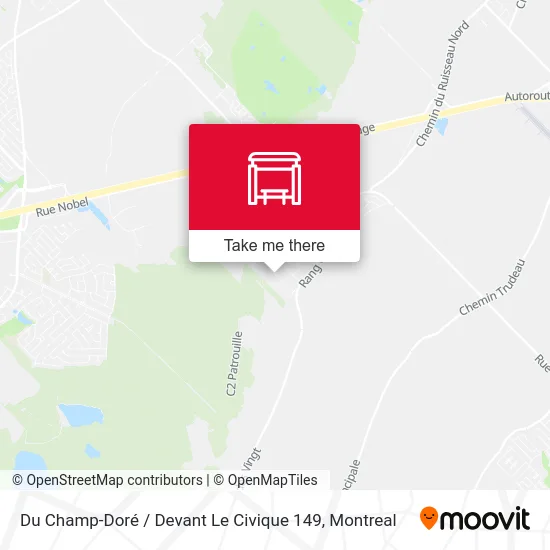 Du Champ-Doré / Devant Le Civique 149 map