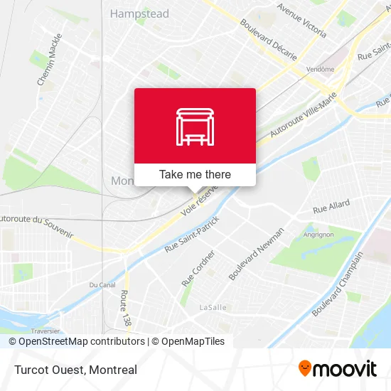 Turcot Ouest map