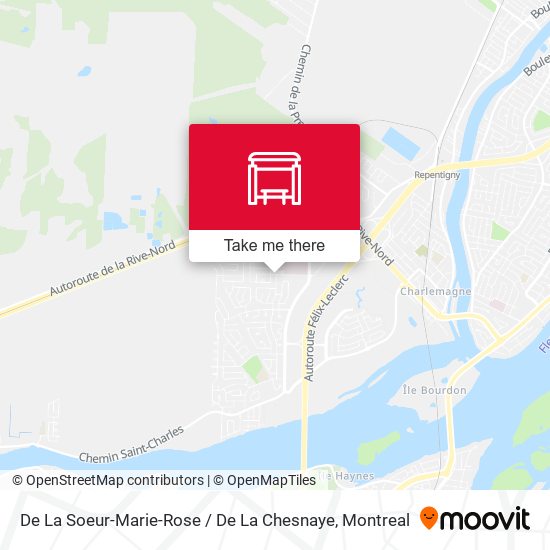 De La Soeur-Marie-Rose / De La Chesnaye map