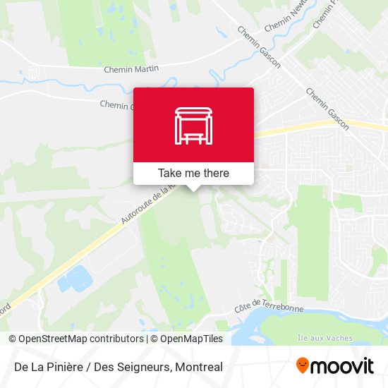 De La Pinière / Des Seigneurs map