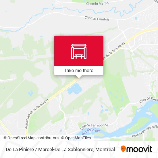 De La Pinière / Marcel-De La Sablonnière map