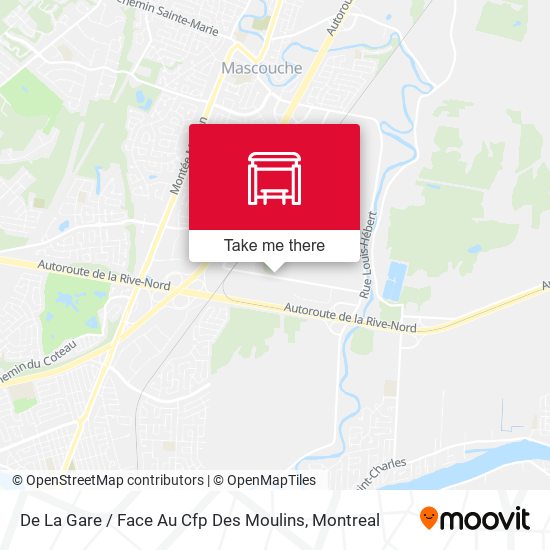 De La Gare / Face Au Cfp Des Moulins map