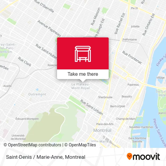 Saint-Denis / Marie-Anne map