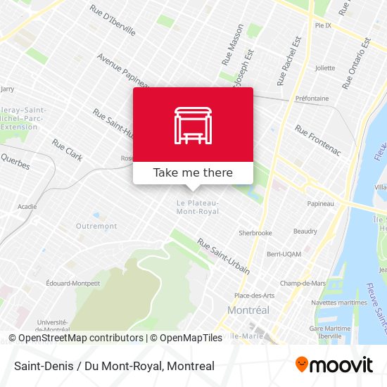 Saint-Denis / Du Mont-Royal map