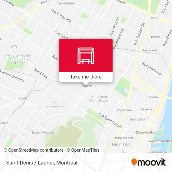 Saint-Denis / Laurier map