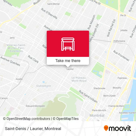 Saint-Denis / Laurier map