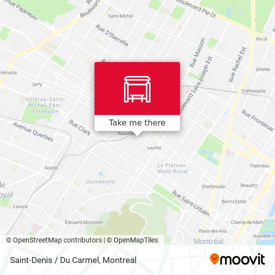 Saint-Denis / Du Carmel map