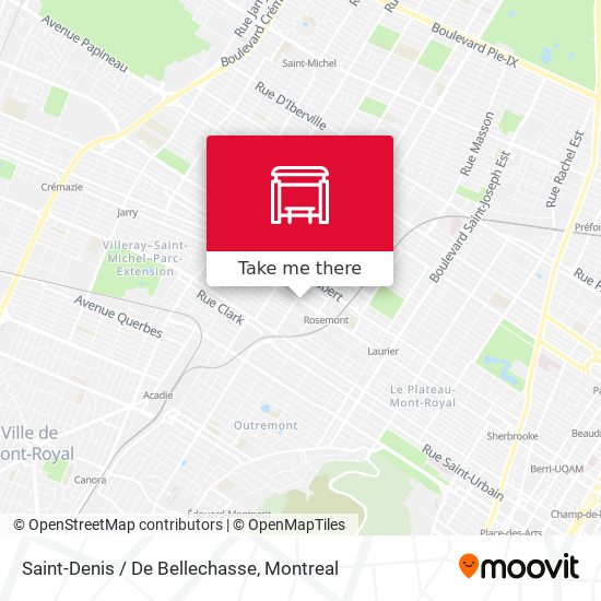 Saint-Denis / De Bellechasse map