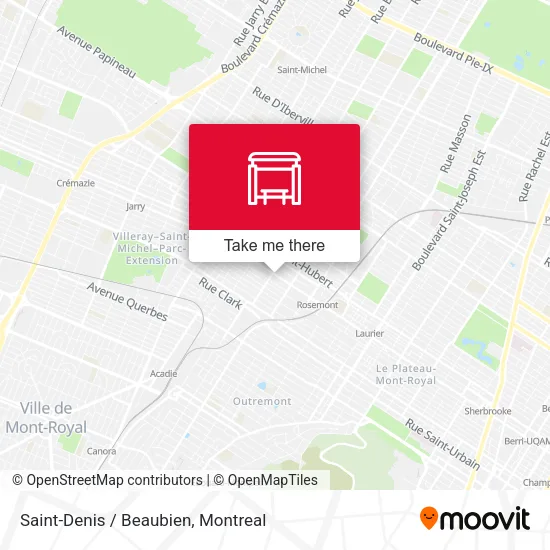 Saint-Denis / Beaubien map