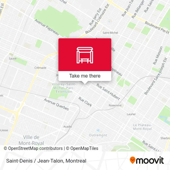 Saint-Denis / Jean-Talon map