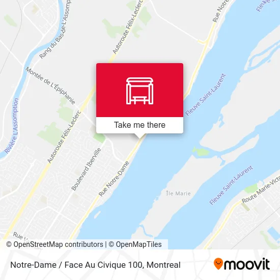 Notre-Dame / Face Au Civique 100 map