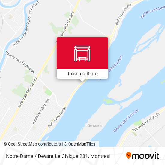 Notre-Dame / Devant Le Civique 231 map
