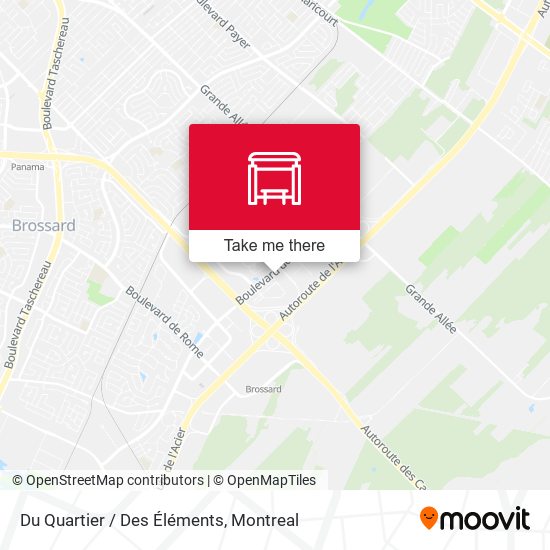 Du Quartier / Des Éléments map