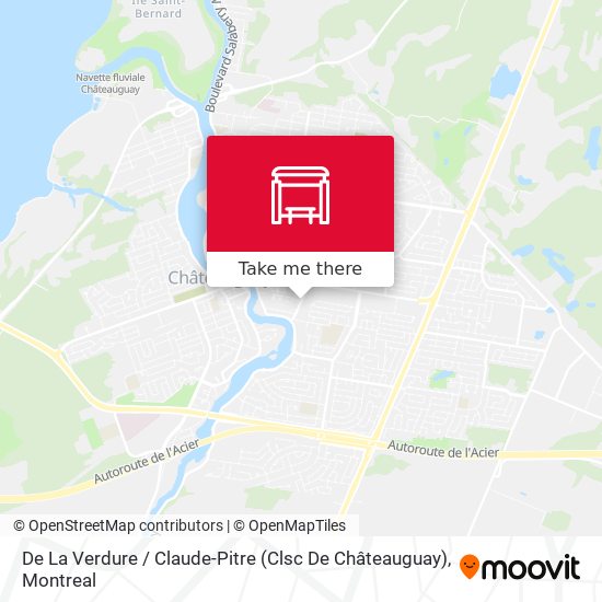 De La Verdure / Claude-Pitre (Clsc De Châteauguay) map