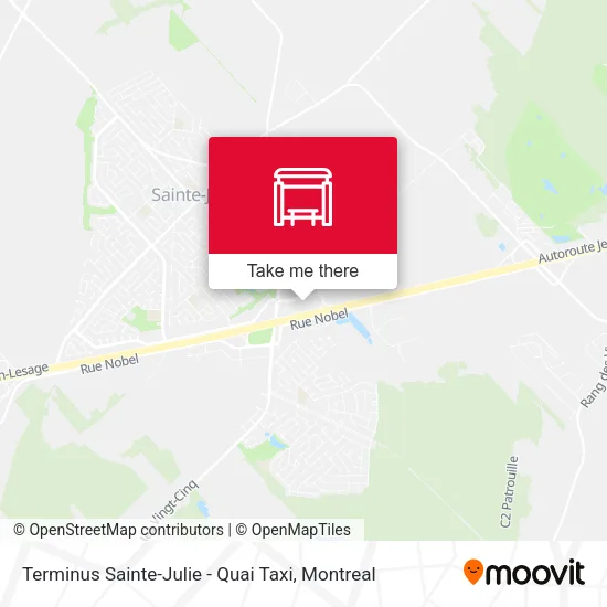 Terminus Sainte-Julie - Quai Taxi map