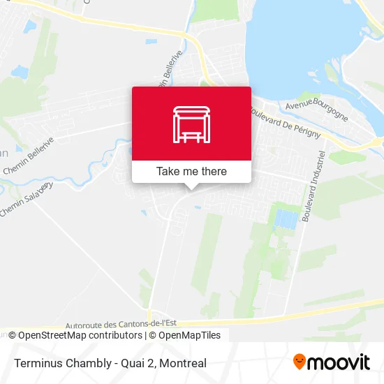 Terminus Chambly - Quai 2 map