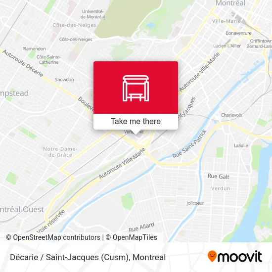 Décarie / Saint-Jacques (Cusm) map