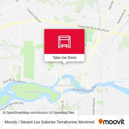 Moody / Devant Les Galeries Terrebonne map