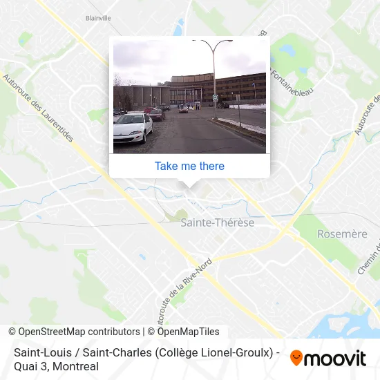 Saint-Louis / Saint-Charles (Collège Lionel-Groulx) - Quai 3 map