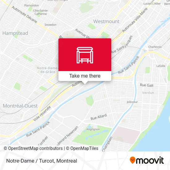 Notre-Dame / Turcot map
