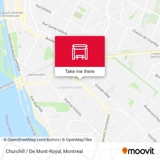 Churchill / De Mont-Royal map