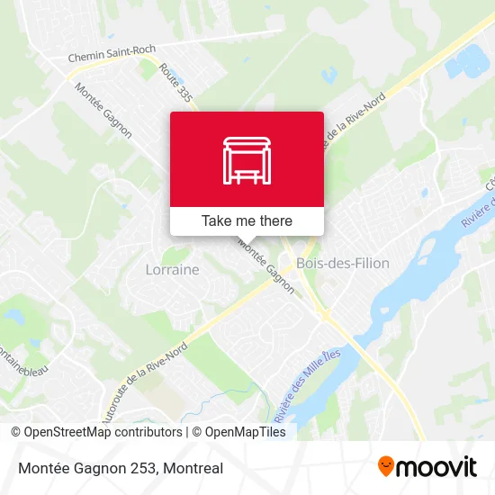 Montée Gagnon 253 map