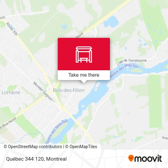 Québec 344 120 map