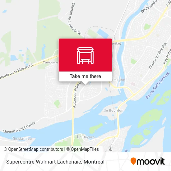 Supercentre Walmart Lachenaie map
