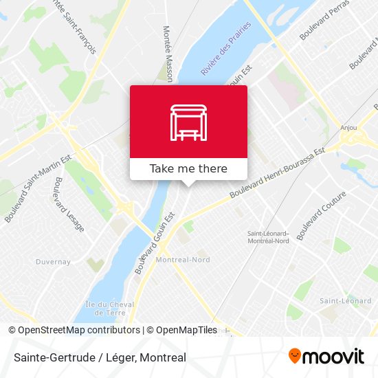 Sainte-Gertrude / Léger map