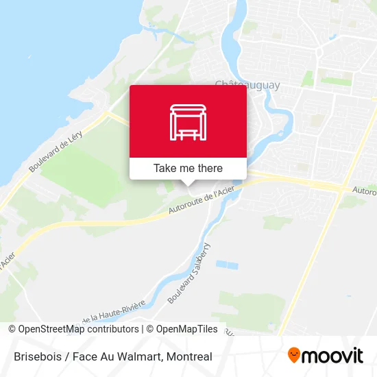 Brisebois / Face Au Walmart map