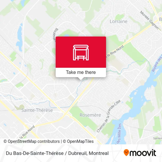 Du Bas-De-Sainte-Thérèse / Dubreuil map
