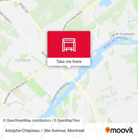 Adolphe-Chapleau / 36e Avenue map