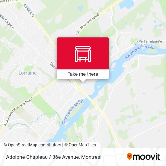 Adolphe-Chapleau / 36e Avenue map