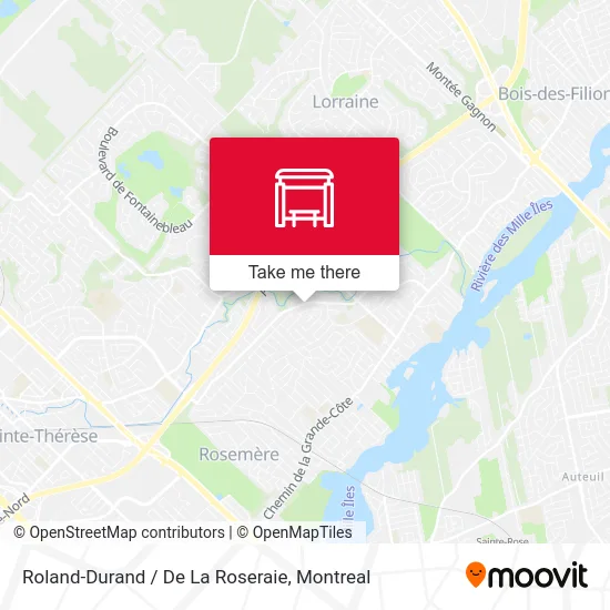 Roland-Durand / De La Roseraie map