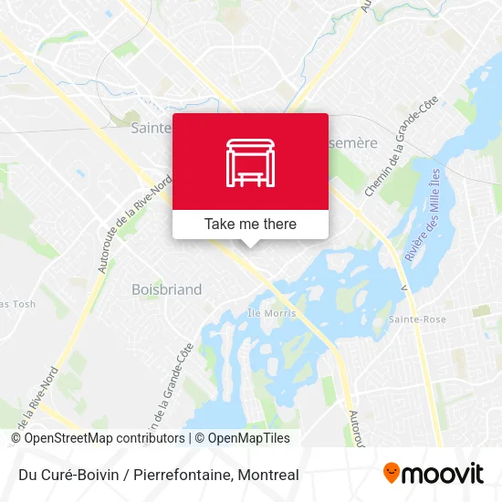 Du Curé-Boivin / Pierrefontaine map