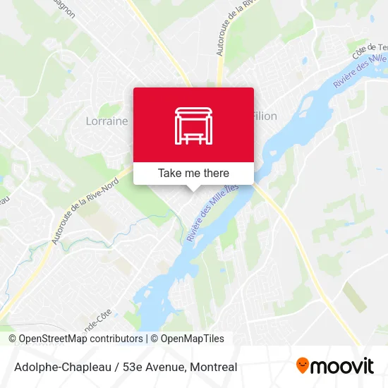 Adolphe-Chapleau / 53e Avenue map