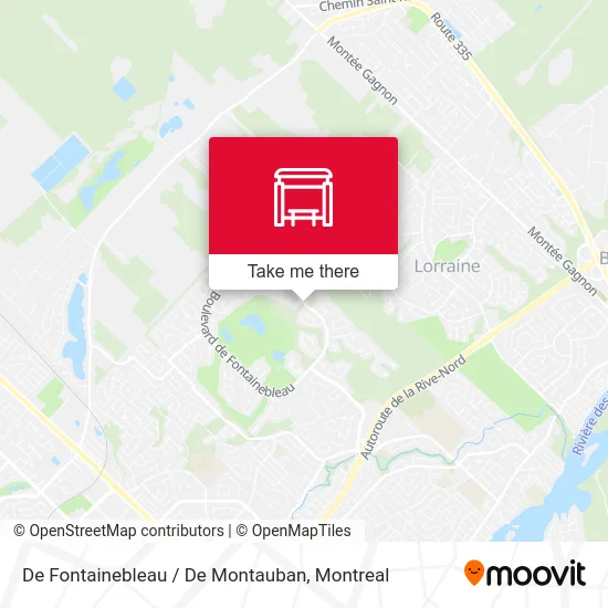 De Fontainebleau / De Montauban map