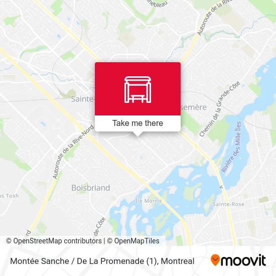 Montée Sanche / De La Promenade (1) map