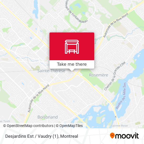 Desjardins Est / Vaudry (1) map