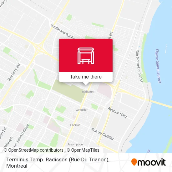 Terminus Temp. Radisson (Rue Du Trianon) map