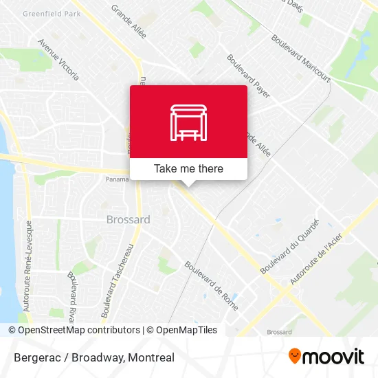 Bergerac / Broadway map