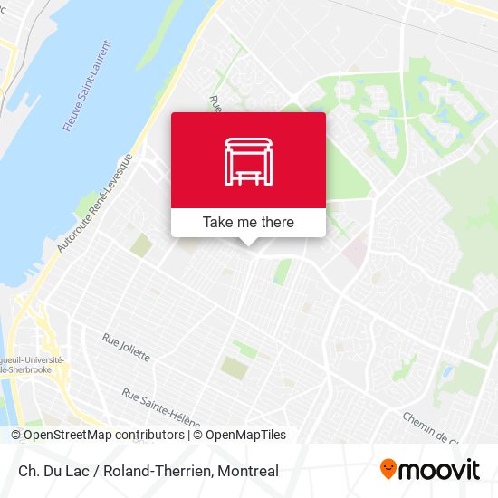Ch. Du Lac / Roland-Therrien map