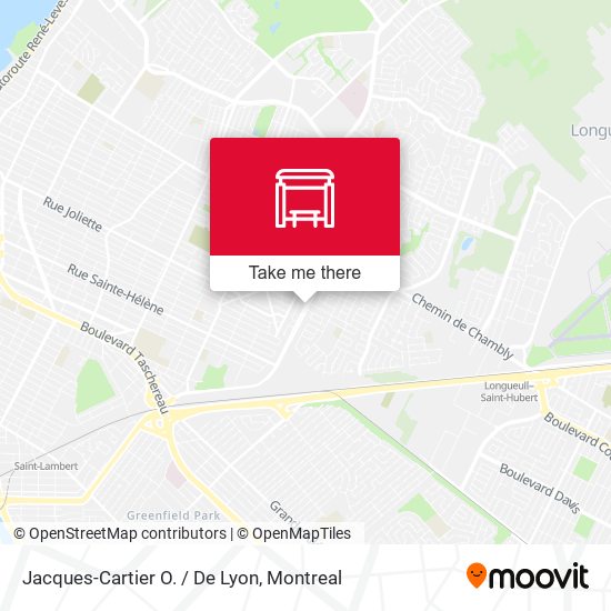 Jacques-Cartier O. / De Lyon map