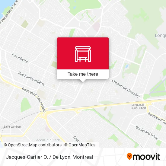 Jacques-Cartier O. / De Lyon map