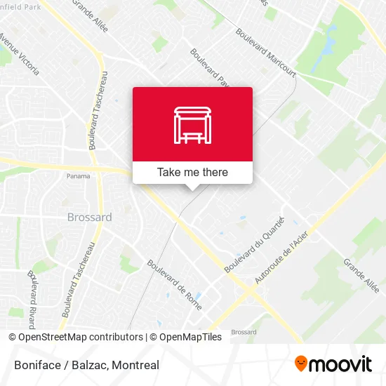 Boniface / Balzac map