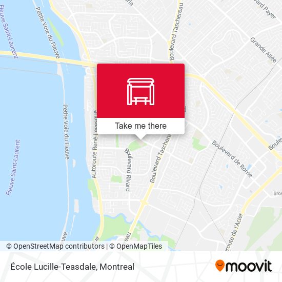 École Lucille-Teasdale map