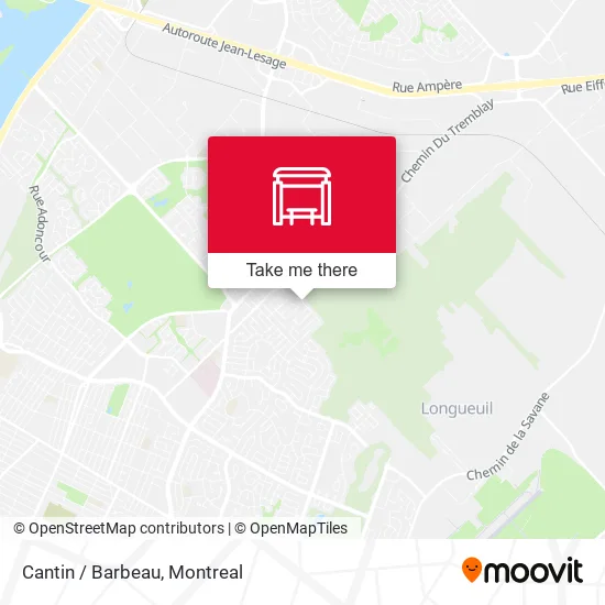 Cantin / Barbeau map