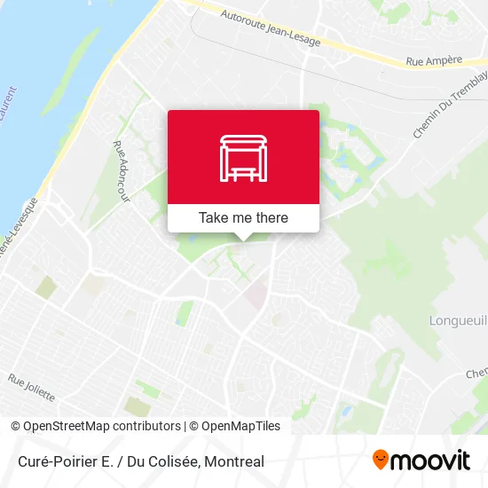 Curé-Poirier E. / Du Colisée map