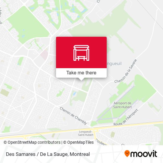 Des Samares / De La Sauge map